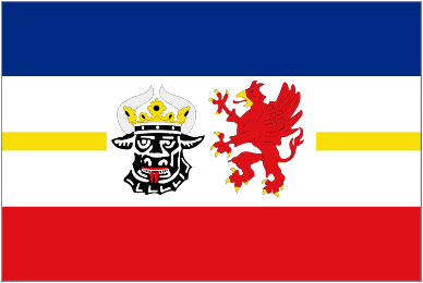 Image of Mecklenburg-Western Pomerania ([Mecklenburg-Vorpommern]) State Flag