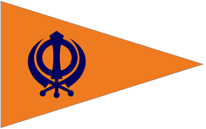 Image of The Khanda Flag of the Sikhs