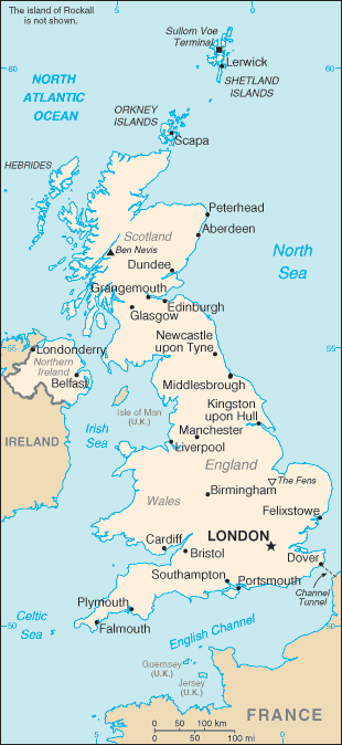 Map of United Kingdom