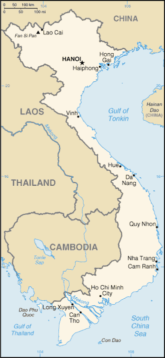 Map of Viêt Nam